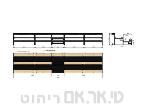 טריבונה פריקה 47 מקומות ישיבה