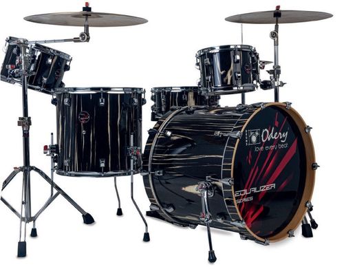 מערכת תופים 5 חלקים 20 אינץ' EQ-200L מסדרת EQUALIZER בצבע BLACK TREES מבית Odery-(Brazil)