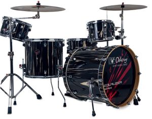 מערכת תופים 5 חלקים 20 אינץ' EQ-200L מסדרת EQUALIZER בצבע BLACK TREES מבית Odery-(Brazil)