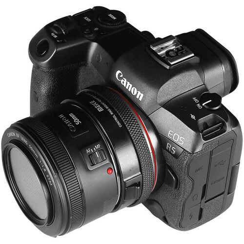 מתאם עדשה Canon EF ל Meika כולל טבעת שליטה בפוקוס