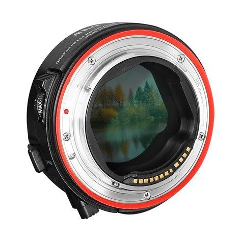 מתאם עדשות Canon EF ל Meike Canon RF עם פילטר VND