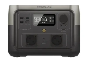 תחנת כח ניידת ECOFLOW  EFR600-2 דגם חדש LIFEPO4 קיבולת 0.512Kwh -הספק 0.5-KW1 + מתנות פאנל סולארי מתקפל ZENDURE200W ועששית סולארית דגם EFRRIVER2MAX ECOFLOW