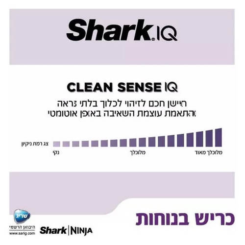 שואב אבק עומד אלחוטי דגם IZ413 HYPER PLUS SHARK