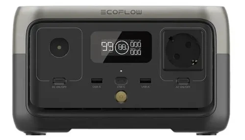 תחנת כוח ניידת דגם חדש LIFEPO4 קיבולת 0.256Kwh -הספק 0.3-06KW טעינה מהירה דגם RIVER600-2 יצרן ECOFLOW