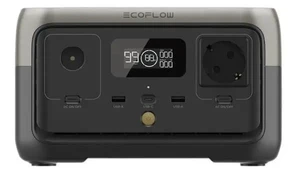 תחנת כוח ניידת דגם חדש LIFEPO4 קיבולת 0.256Kwh -הספק 0.3-06KW + מתנות פאנל סולארי קשיח ECOFLOW 100W ועששית סולארית דגם RIVER600-2 יצרן ECOFLOW