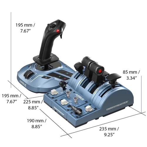ג'ויסטיק טיסה ומצערת   Thrusmaster - TCA Captain Pack X Airbus Edition