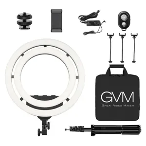 פנס לד רינג כפול GVM Bi-Color RGB