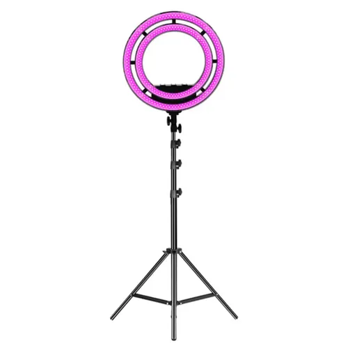 פנס לד רינג כפול GVM Bi-Color RGB