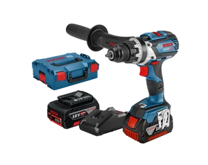 מברגה/מקדחה נטענת בוש BOSCH GSR 18V-110C + שתי סוללות 5 אמפר + מטען + מזוודה 