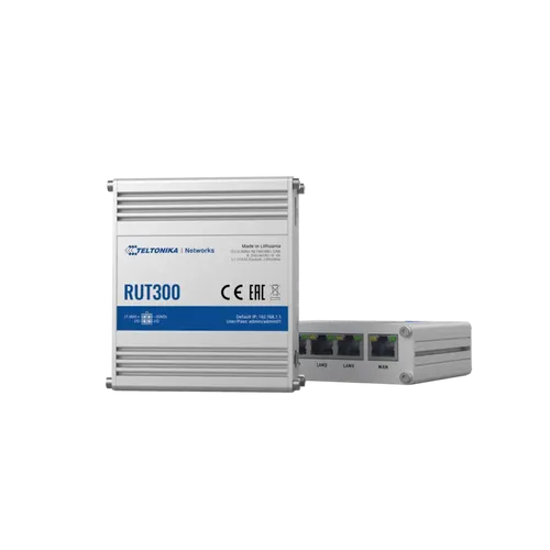 נתב תעשייתי קווי (ללא סים) Teltonika RUT300 (NO LTE)