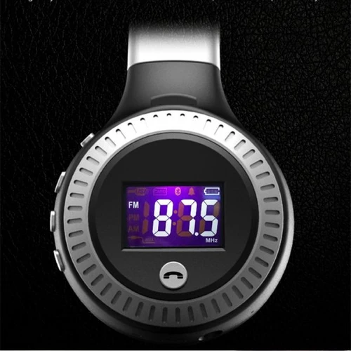 אוזניות מוסיקה Bluetooth עם צג דיגיטלי