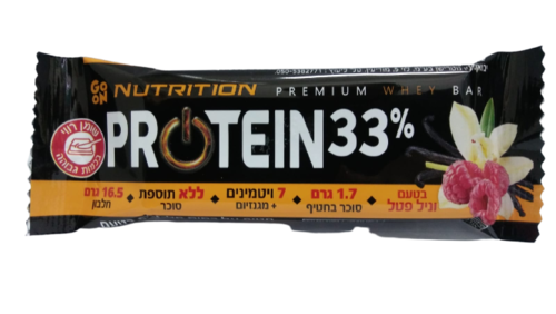 חטיף חלבון פרוטאין 33% וניל פטל