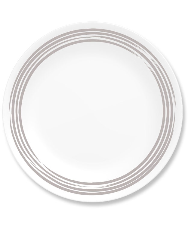 צלחת מנה ראשונה 21.5 ס"מ קורנינג בראשד סילבר | Corning Ware Brushed Silver