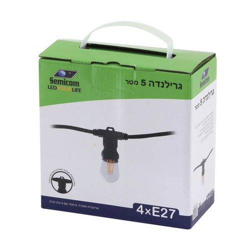 גירלנדה - שרשרת מנורות 5 מטר