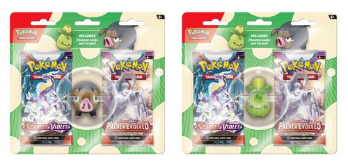 2 מארזי קלפי פוקימון בהפתעה + מחק Scarlet & Violet or Palada Evolve Booster Box