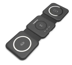 משטח טעינה אלחוטי מתקפל MagSafe 3+1 Type-C Choetech צבע שחור