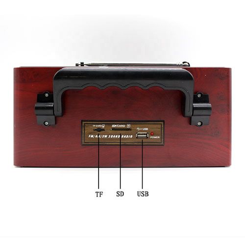 רדיו בעיצוב רטרו בלוטוס Kemai Portable Rechargeable Radio MD1705BT