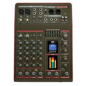  מיקסר אנלוגי 4 ערוצים PHONIC CELEUS200