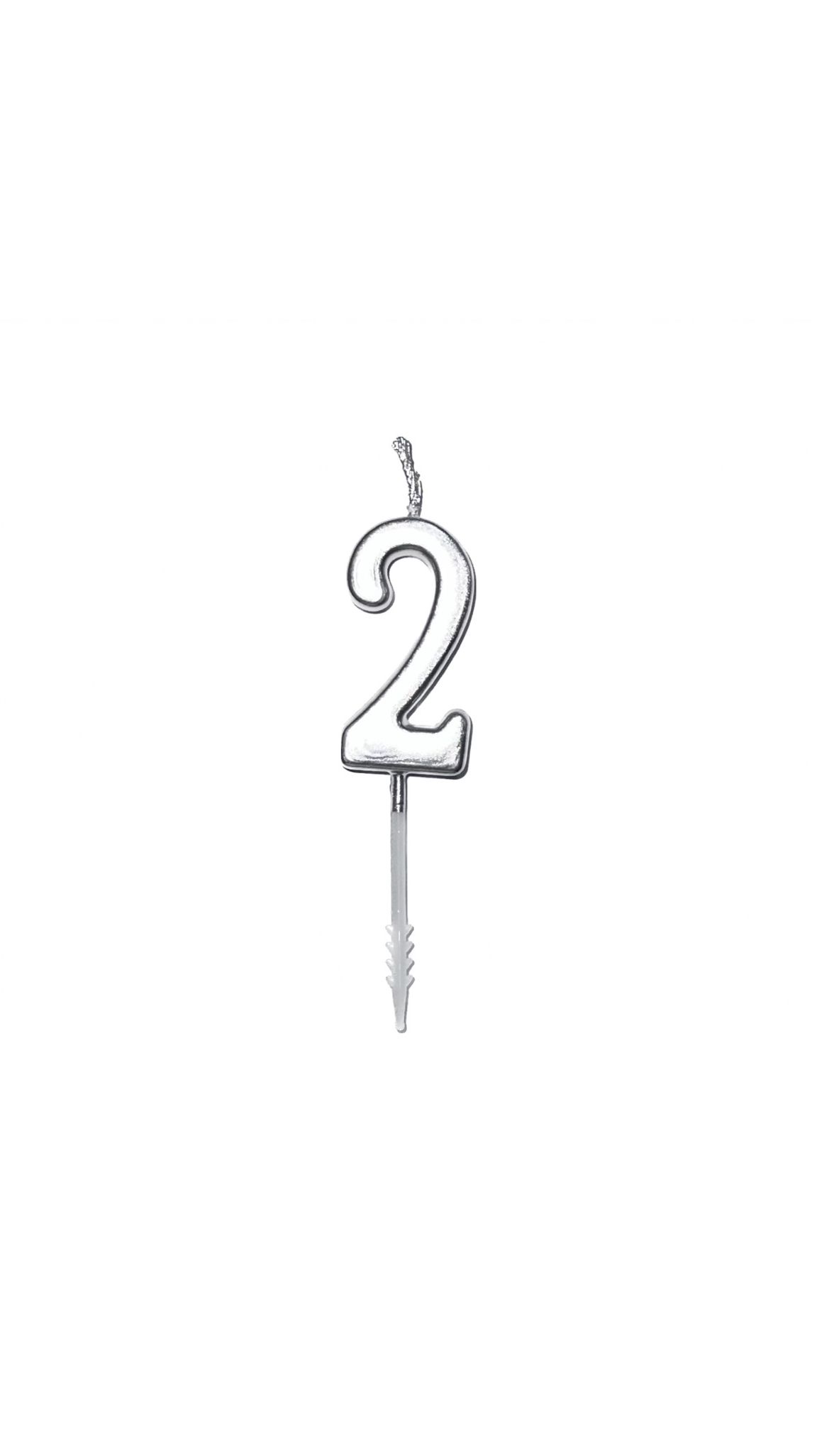 נר קטן כסף ספרה 2