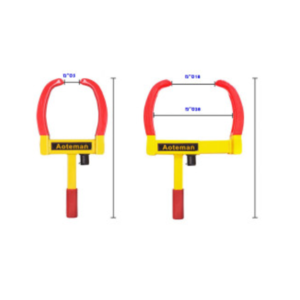 מנעול סנדל-קל לצמיג GUARD במידה "15-"13 מידה 18X28ס"מ -כולל 2 מפתחות