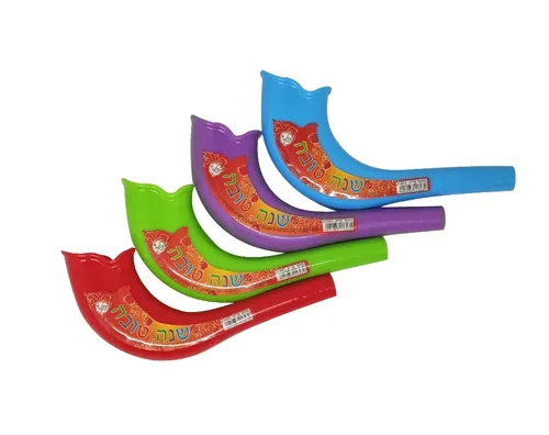 שופר פלסטיק צבעוני - 18 ס
