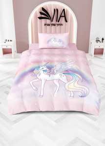 סט מצעים קומפלט מיטה וחצי UNICORN 16