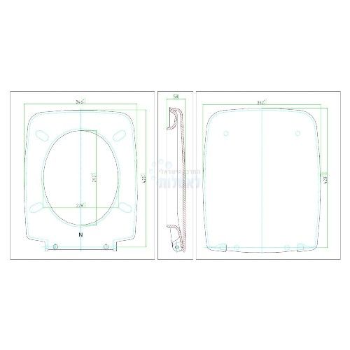 T9629801 Ideal Standard | T352701 Ideal Standard | מושב אסלה אידיאל סטנדרט CANTICA | לבן 
