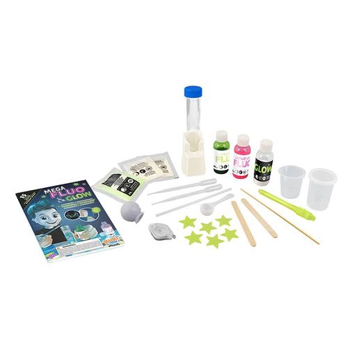 ערכה לניסוים בנוזלים זוהרים מבית בוקי צרפת Buki France