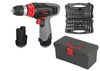 מברגה/מקדחה 10.8V עם 2 סוללות וסט מקדחים