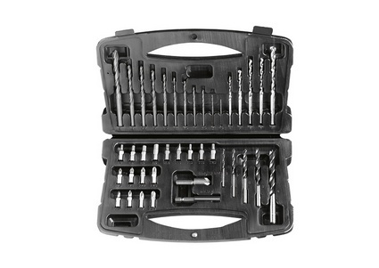 מברגה/מקדחה 10.8V עם 2 סוללות וסט מקדחים