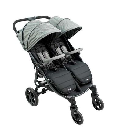 עגלת תאומים niu נאו צרה במיוחד 65 ס"מ גרמניה VentTwin - אפור