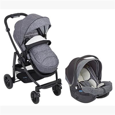עגלת תינוק טרוול סיסטם איבו EVO 2021 הכוללת סלקל i-Size - אפור Suit Me | גרקו GRACO