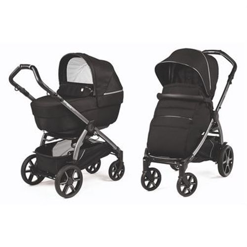 עגלת תינוק בוק פלוס עלית פרימיום Elite Premium 2021 - שחור Black Shine פג פרגו