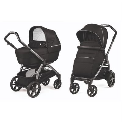 עגלת תינוק בוק פלוס עלית פרימיום Elite Premium 2021 - שחור Black Shine פג פרגו