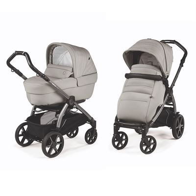 עגלת תינוק בוק פלוס עלית פרימיום Elite Premium 2021 - אפור בהיר Moonstone פג פרגו