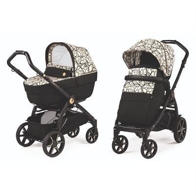 עגלת תינוק בוק פלוס עלית פרימיום Elite Premium 2021 - שחור/זהב Graphic Gold פג פרגו