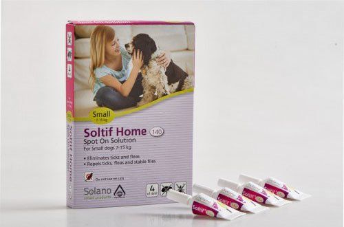 Solano אמפולות - טיפול בפרעושים וקרציות לכלבים