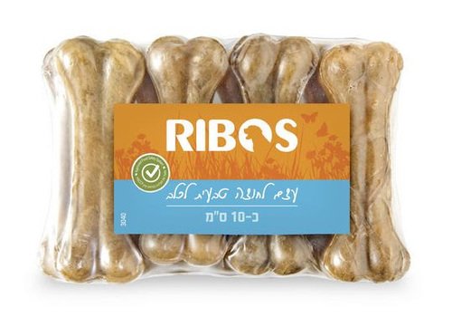 עצם לחוצה לכלבים 10 ס"מ ריבוס