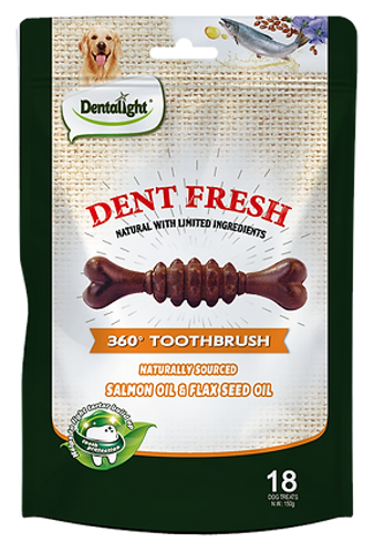 Dent fresh - חטיף דנטלי מועשר בשמן סלמון לטיפוח הפרווה