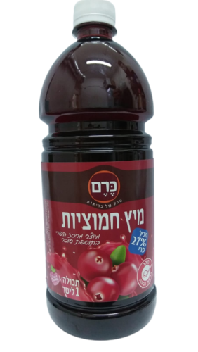 מיץ חמוציות 1 ליטר כרם