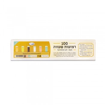 רצועות נייר לשעווה ארוכות 100 דף בחבילה 60 GSM