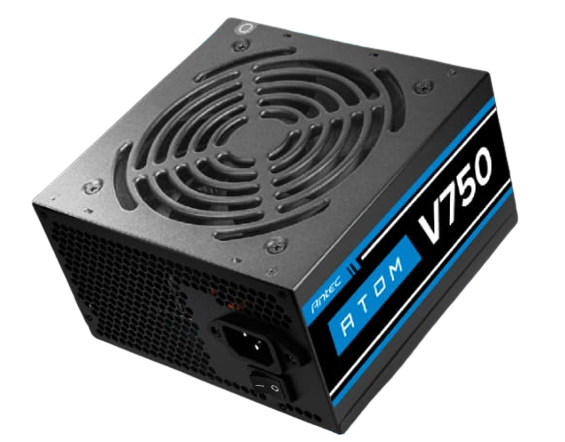 ספק כוח ANTEC ATOM V750 Active PFC 120MM silent fan non-mudular