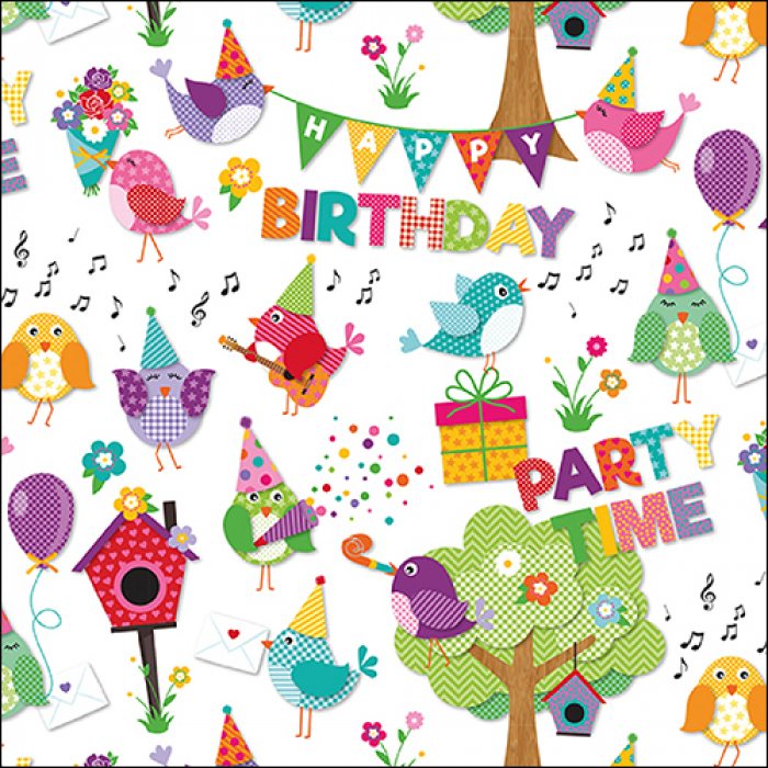 מפית - Party time white