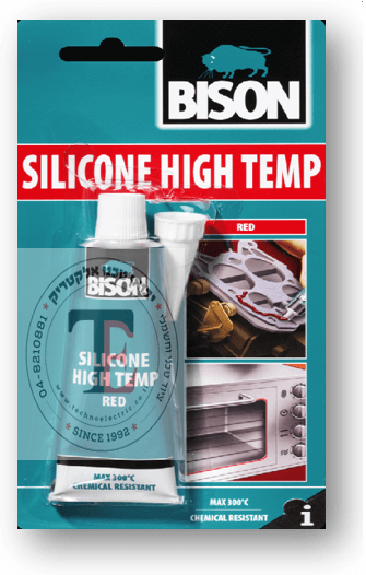 ‏סיליקון אדום לחום גבוה - BISON | ‏BIZ145788