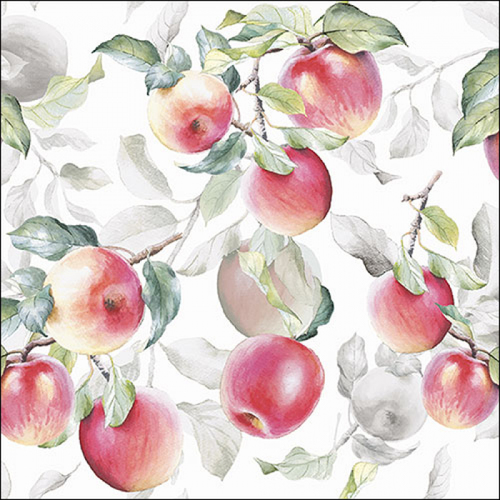מפית - Fresh apples white