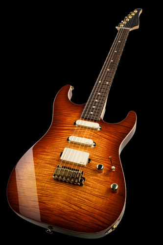 גיטרה SUHR Standard Legacy Aged Cherry Burst Okoume Curly Maple EMG HSS, 510