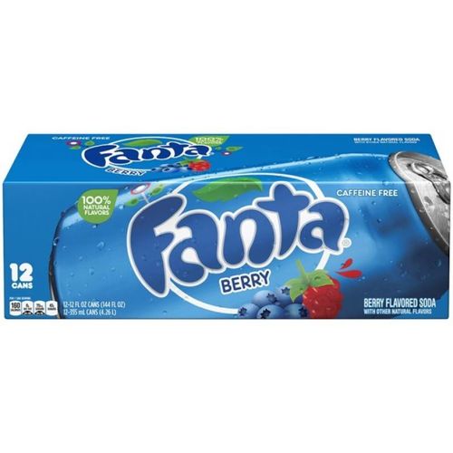 Fanta Blueberries 12 Pack - מארז 12 פאנטה אוכמניות