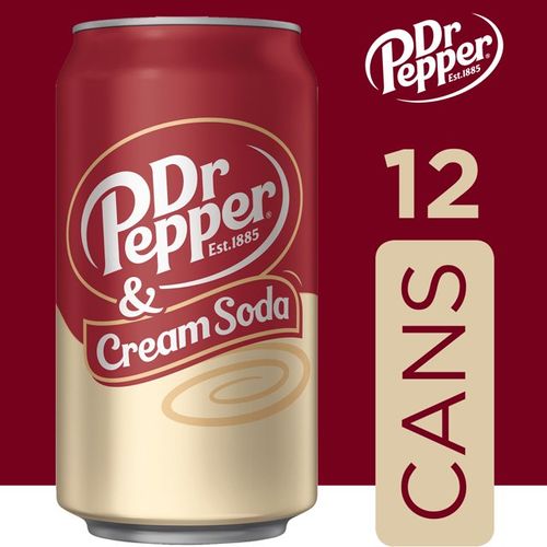 Dr Pepper Cream Soda 12 Pack - מארז 12 ד