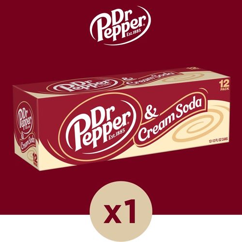 Dr Pepper Cream Soda 12 Pack - מארז 12 ד