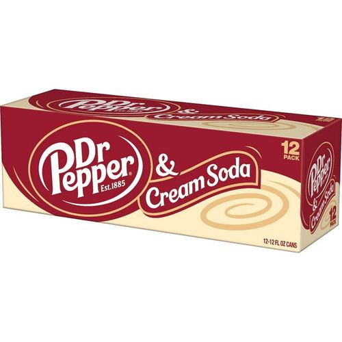 Dr Pepper Cream Soda 12 Pack - מארז 12 ד